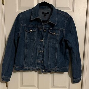 Izod Women's Classic Dark Blue Jean Jacket